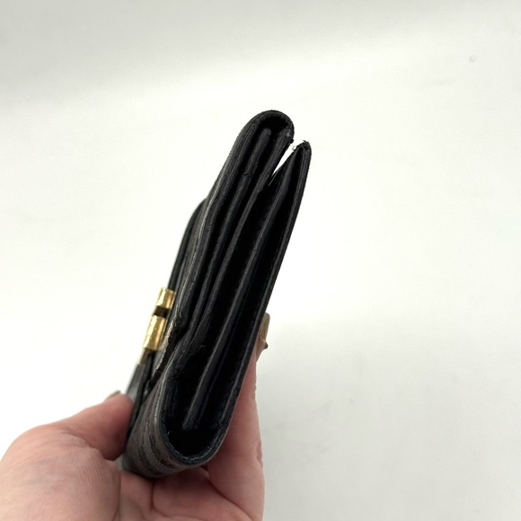 Gucci GG Canvas Black Leather Continental Wallet ✔️Authentic G Buckle - Picture 11 of 15